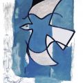 Georges Braque - L´oiseau bleu et gris