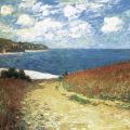 Claude Monet - Meadow Road to Pourville, 1882