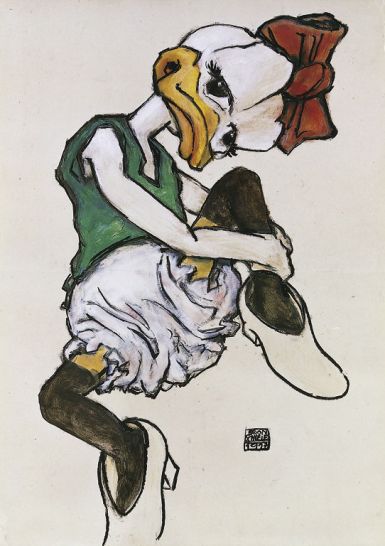 egon-schiele-daisy-sitzend