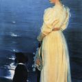 Peter Severen Krøyer - Summer evening at Skagen