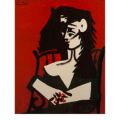Pablo Picasso - Jacqueline a Mantil