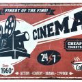 Plechové cedule 30x40 - Cinema
