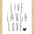 Rámované obrazy - Live Laugh Love