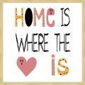 Rámované obrazy - Home is where the ..