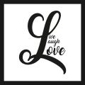 Rámované obrazy - live laugh love (2)