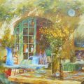 Johan Messely - Reprodukce - Krajiny - Terrasse - Le petit café